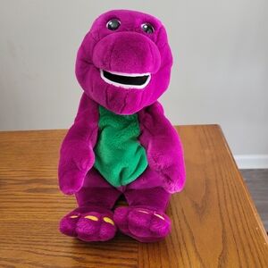 1997 Microsoft BARNEY Actimates 14" Talking Interactive Dinosaur Moves Sing